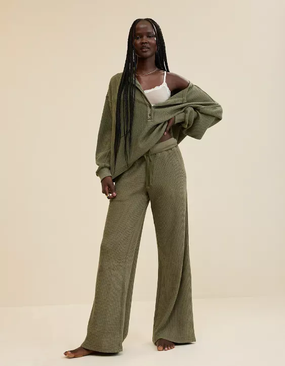 Aerie Waffle Trouser