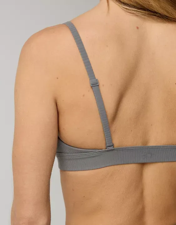 OFFLINE By Aerie Real Me XTRA Rib Triangle Sports Bra