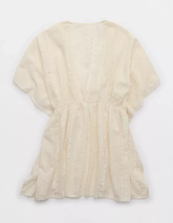 Aerie Seersucker Gauze Tie Cape