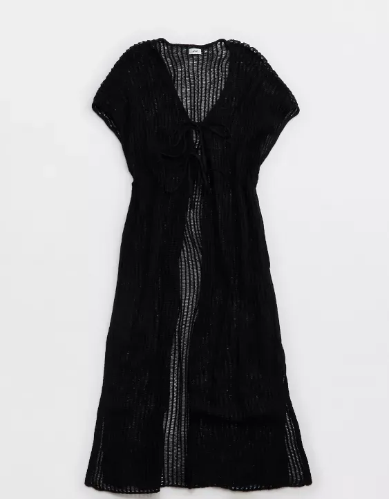 Aerie Crochet Maxi Cape