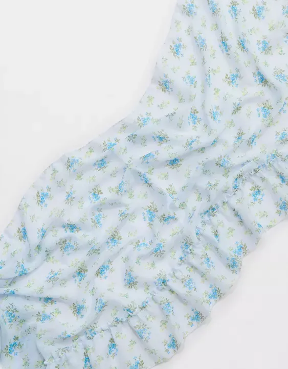 Aerie Chiffon Ruffle Mini Sarong