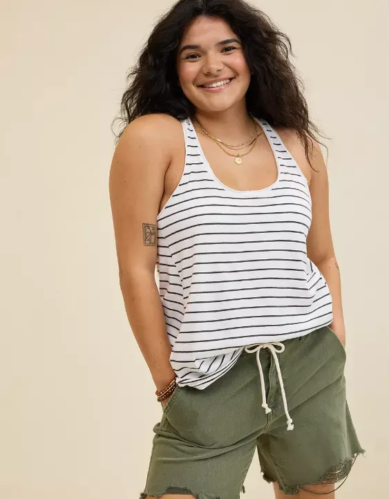 Aerie Flowy Boyfriend Tank Top