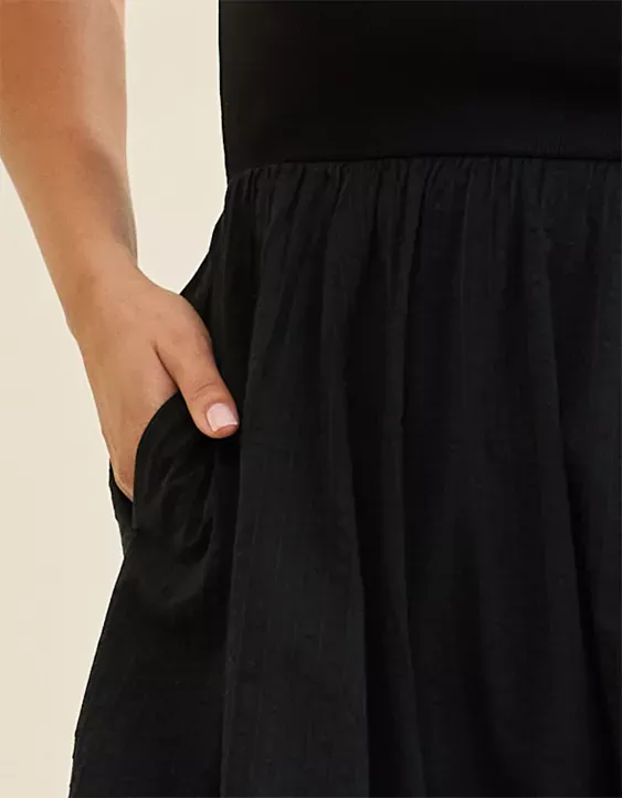 Aerie Ribbed At The Barre Dress