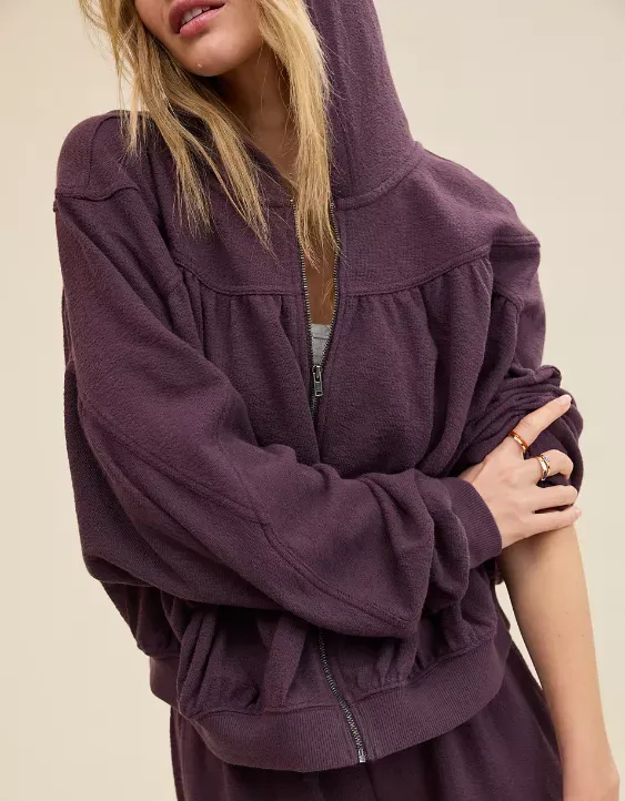 Aerie Soft Life Full Zip Sweatshirt