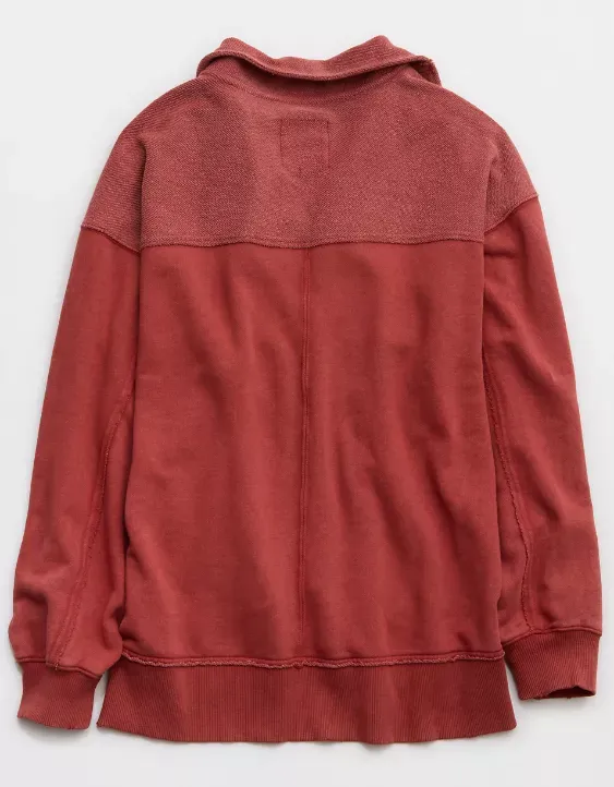 Aerie Starry Skies Open Neck Sweatshirt