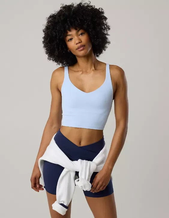 OFFLINE By Aerie Real Me Low Key Longline Sports Bra