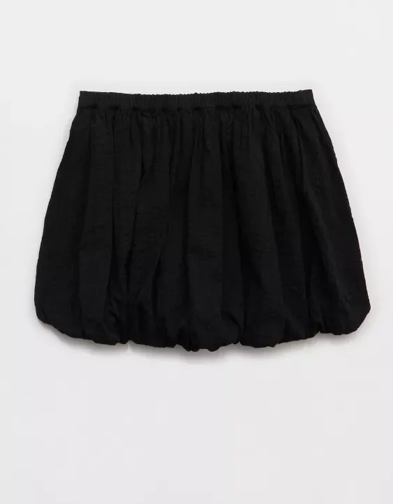 Aerie Seersucker Bubble Mini Skirt