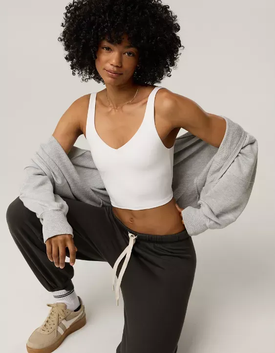 OFFLINE By Aerie Real Me Low Key Longline Sports Bra