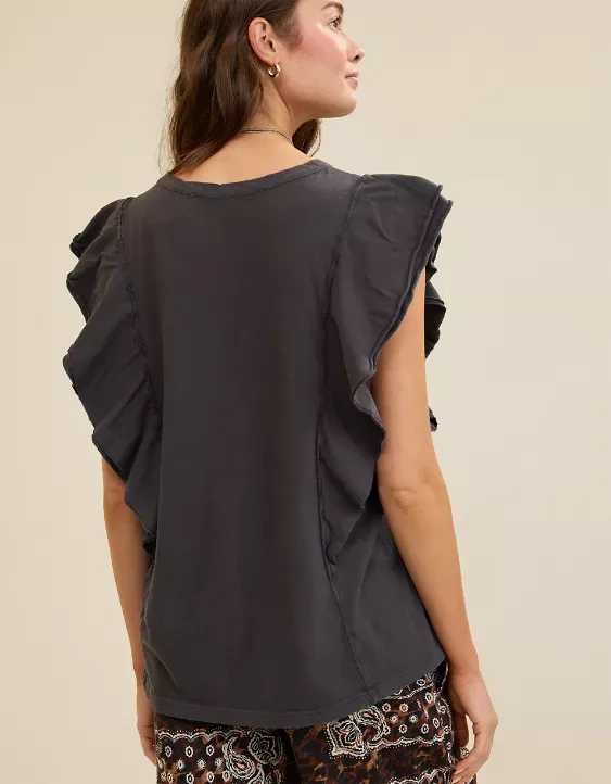 Aerie Flutter Sleeve T-Shirt