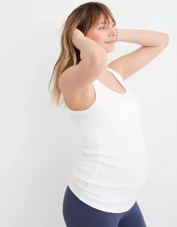 Mama By AerieTM Ribbed Basic Tank Top