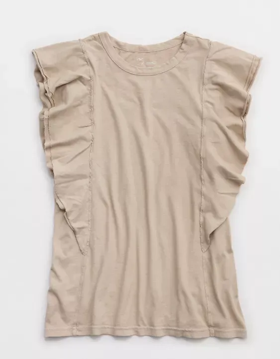 Aerie Flutter Sleeve T-Shirt