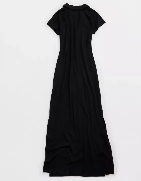 OFFLINE By Aerie Thumbs Up Heavyweight Polo Maxi Dress