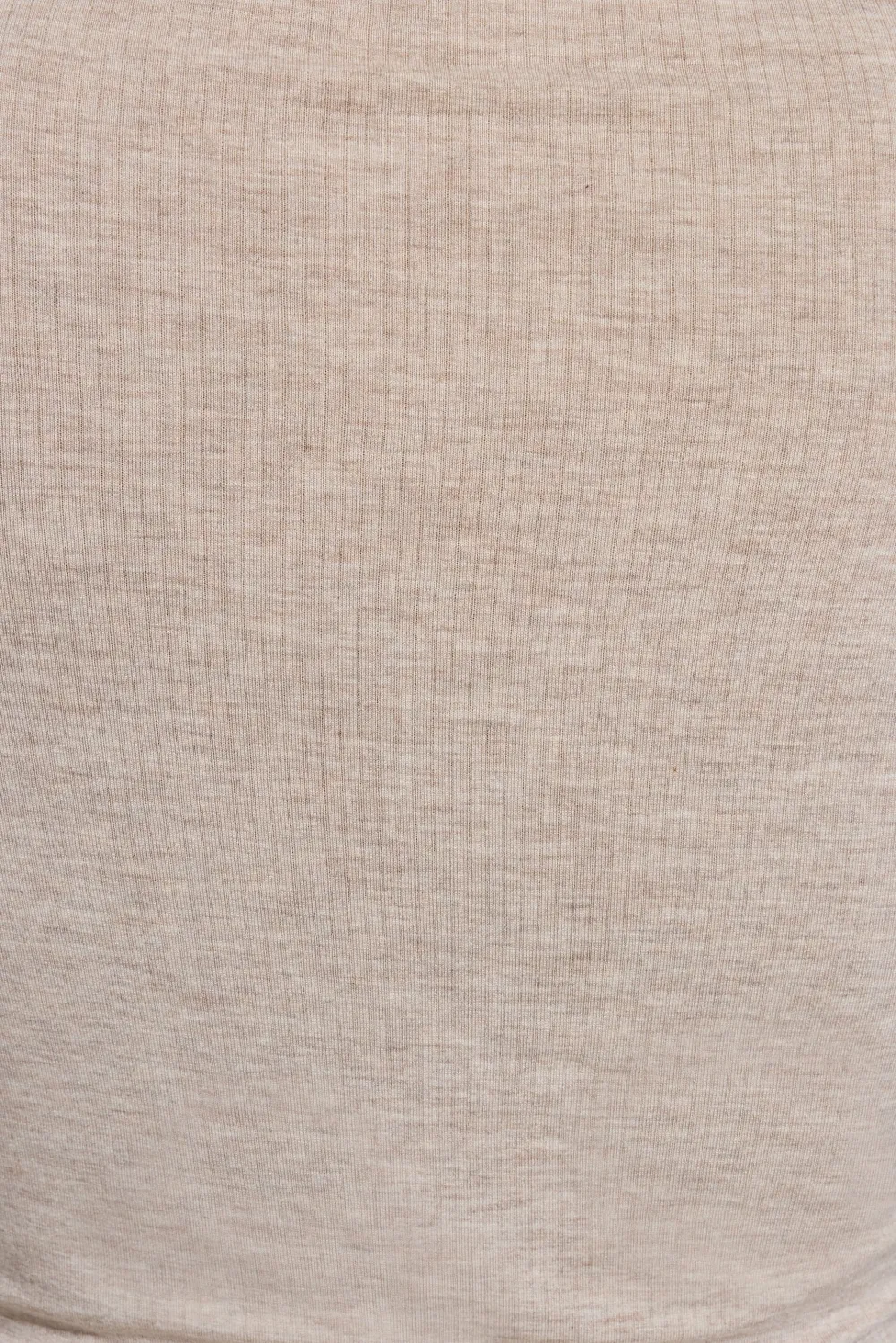 Sheer Ribbed Henley Long Sleeve Top