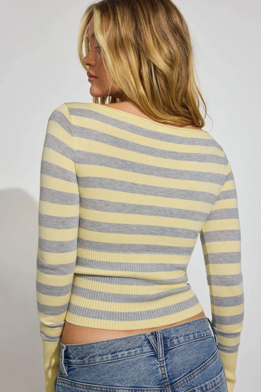 Fitted Boatneck Sweater