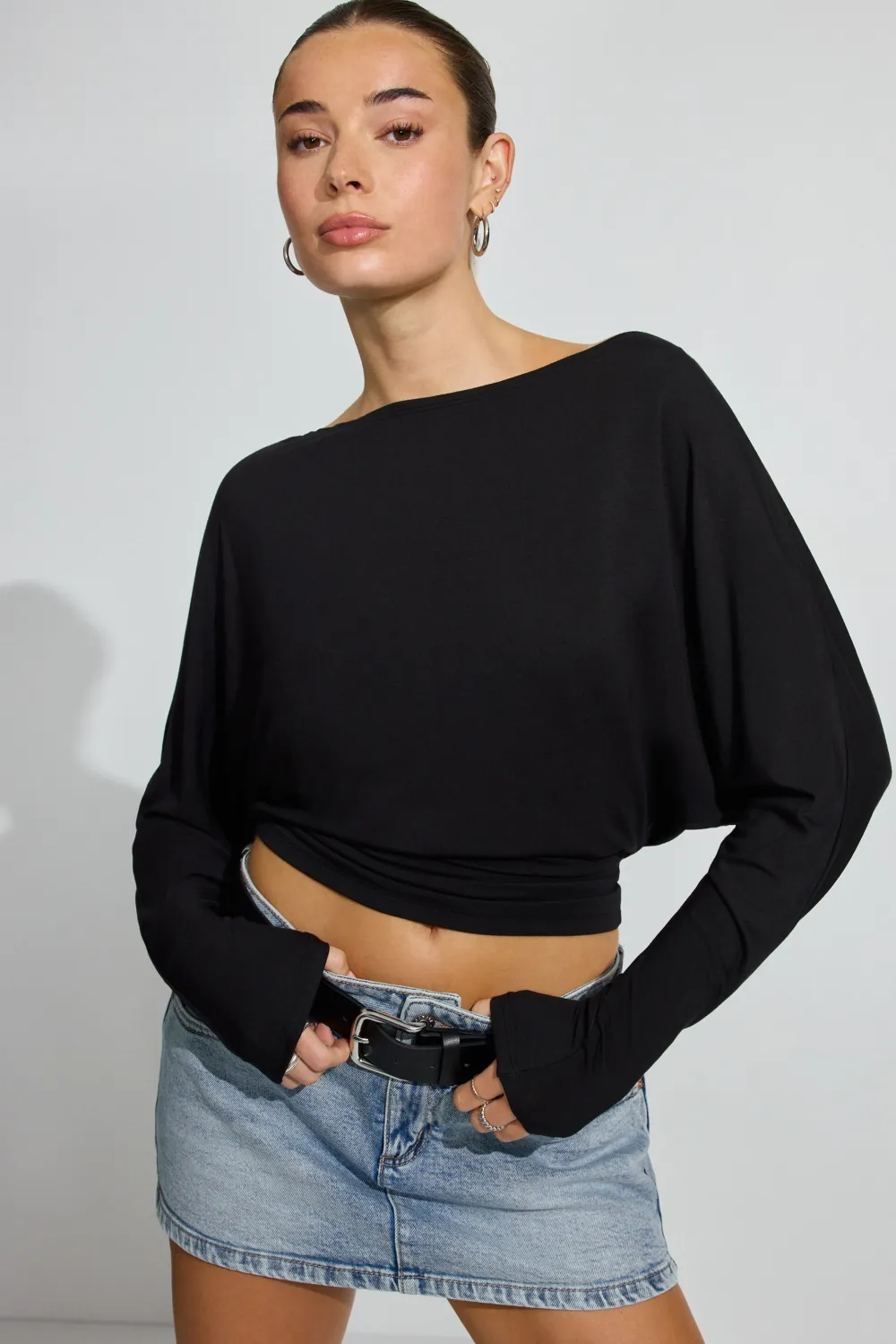 Smooth Dolman Boatneck Top