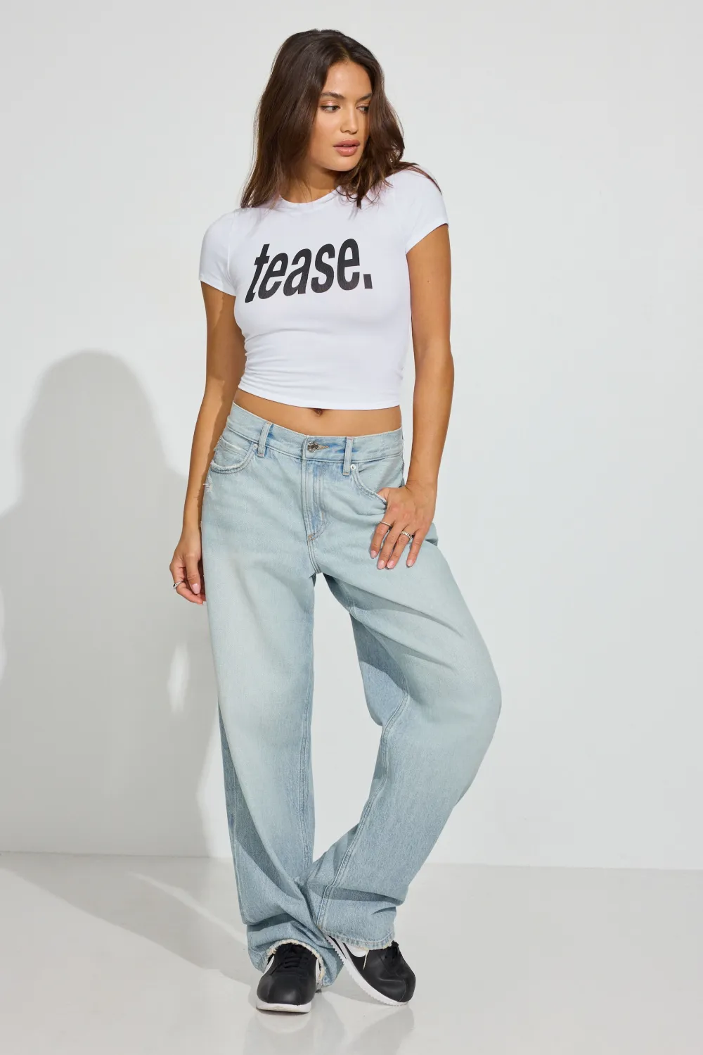 Cropped Crewneck T-Shirt