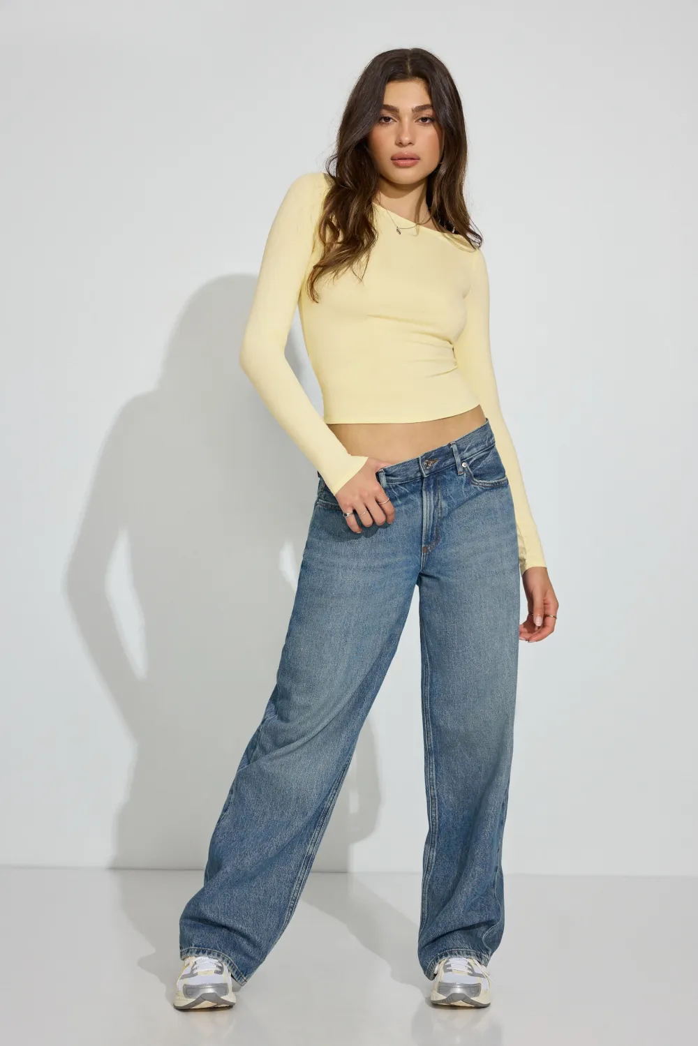 Estelle Long Sleeve Boatneck Top