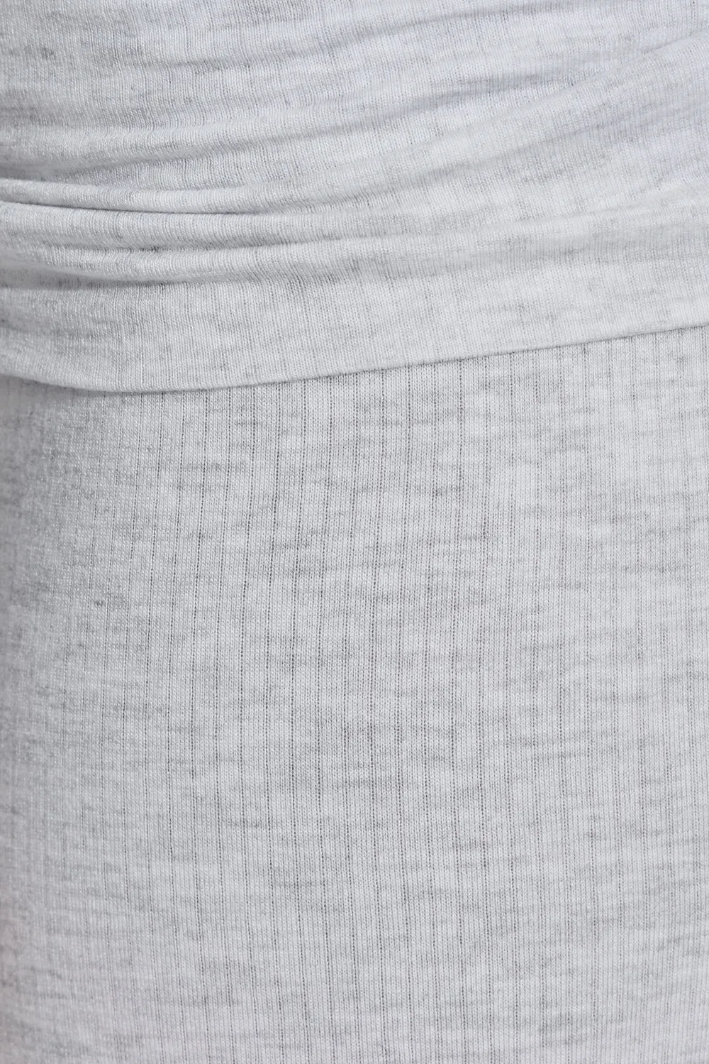 Sheer Ribbed Foldover Pants