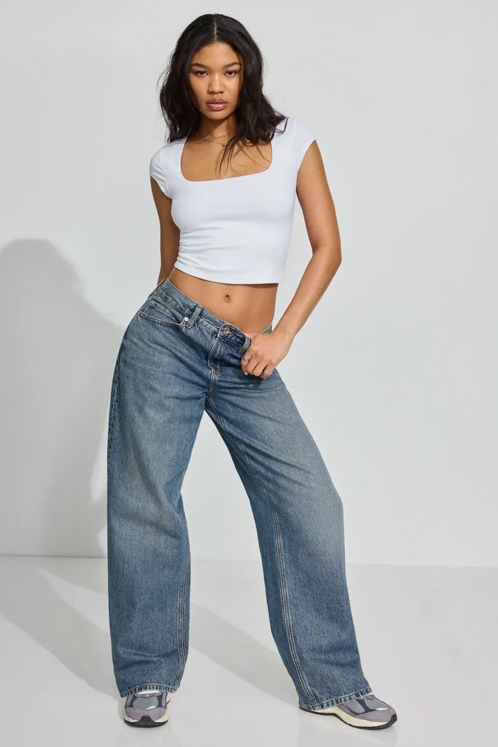 Portia Square Neckline T Shirt