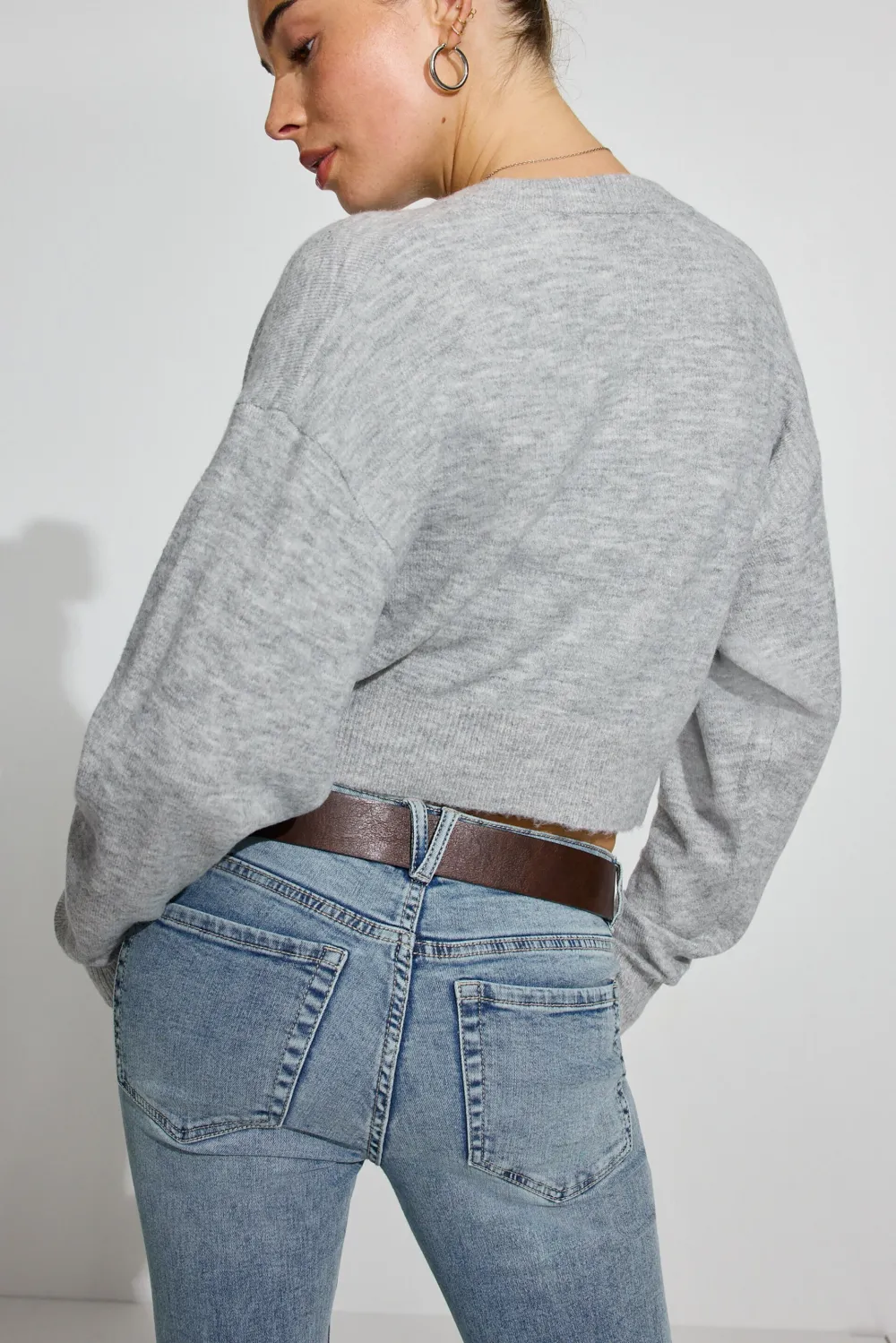 Renee Spongy Cropped Cardigan