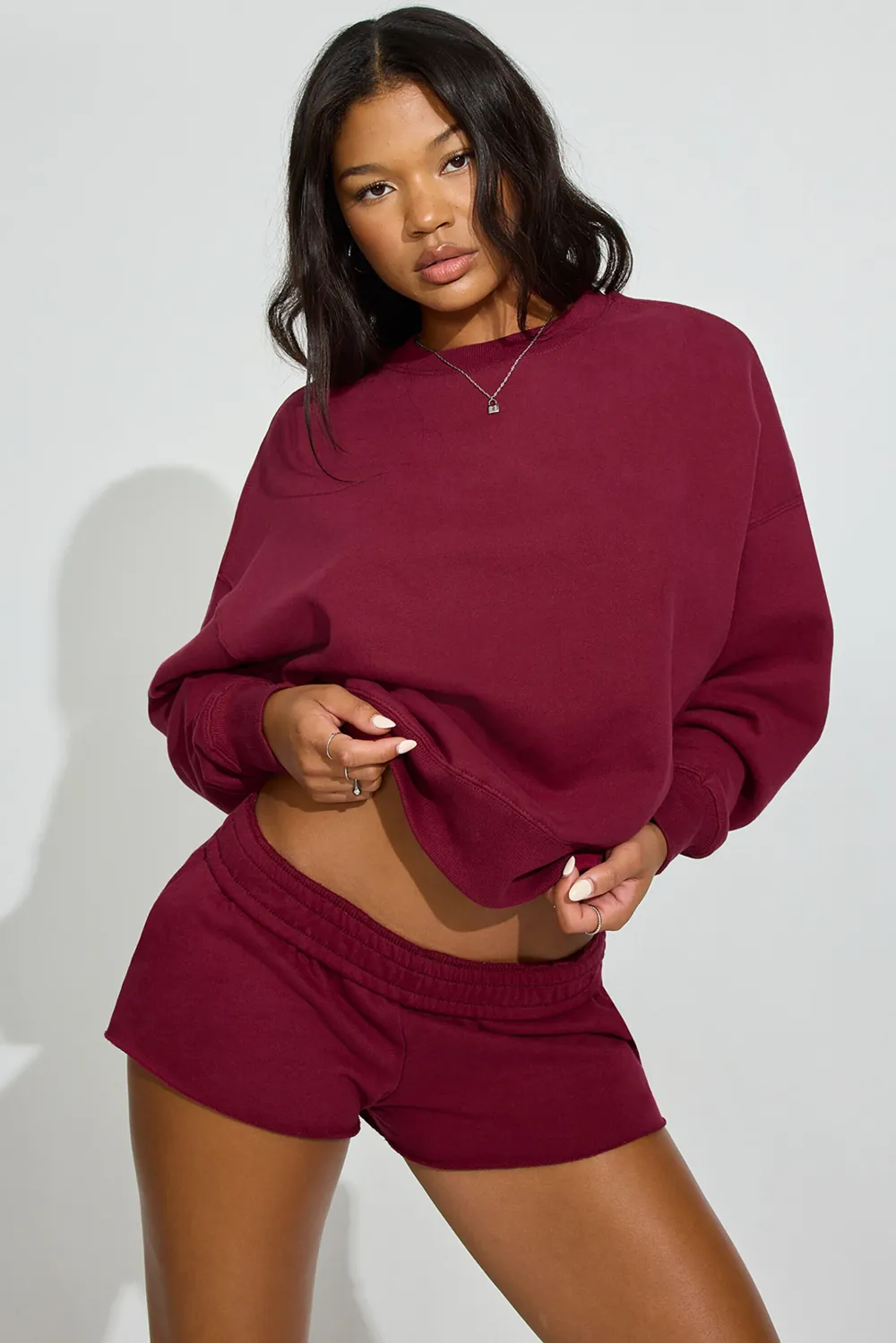 SoftTerry Bubble Crewneck Sweatshirt