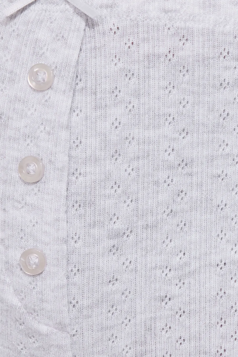 Tiny Pointelle Lettuce Edge Shorts