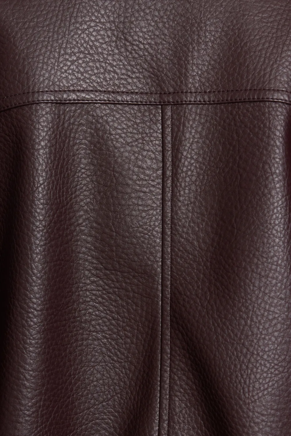 Oversized Faux Leather Bomber