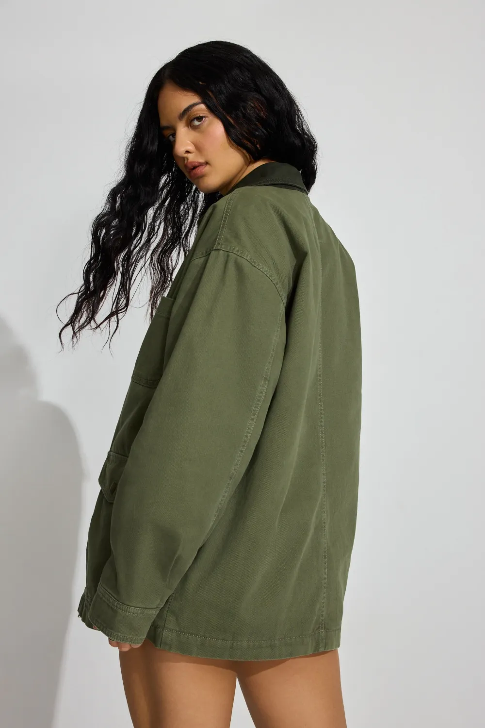 Long Twill Field Jacket