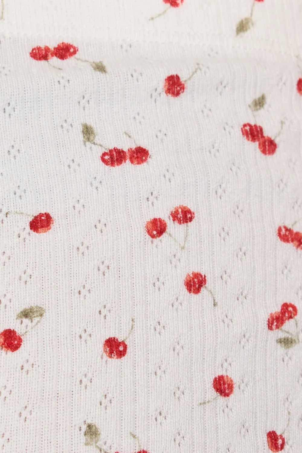 Tiny Pointelle Lettuce Edge Shorts