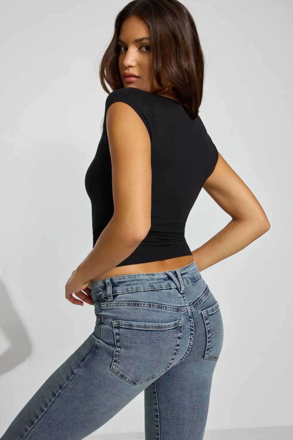 Smooth Open Neck Tee