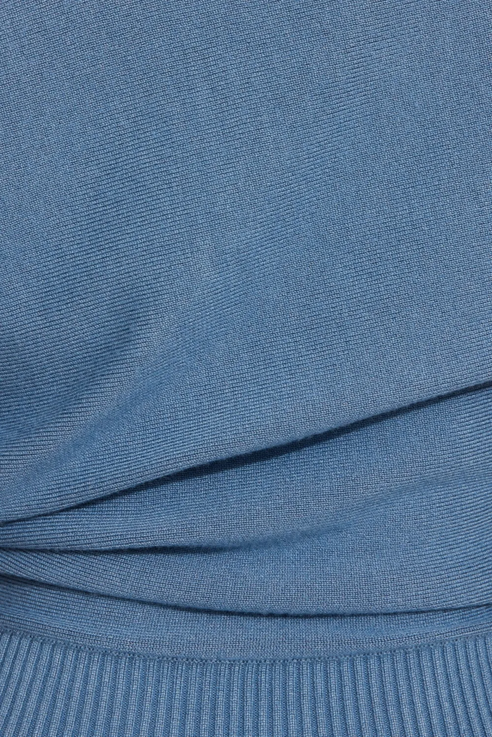 Asymmetric Cinched Waist Sweater