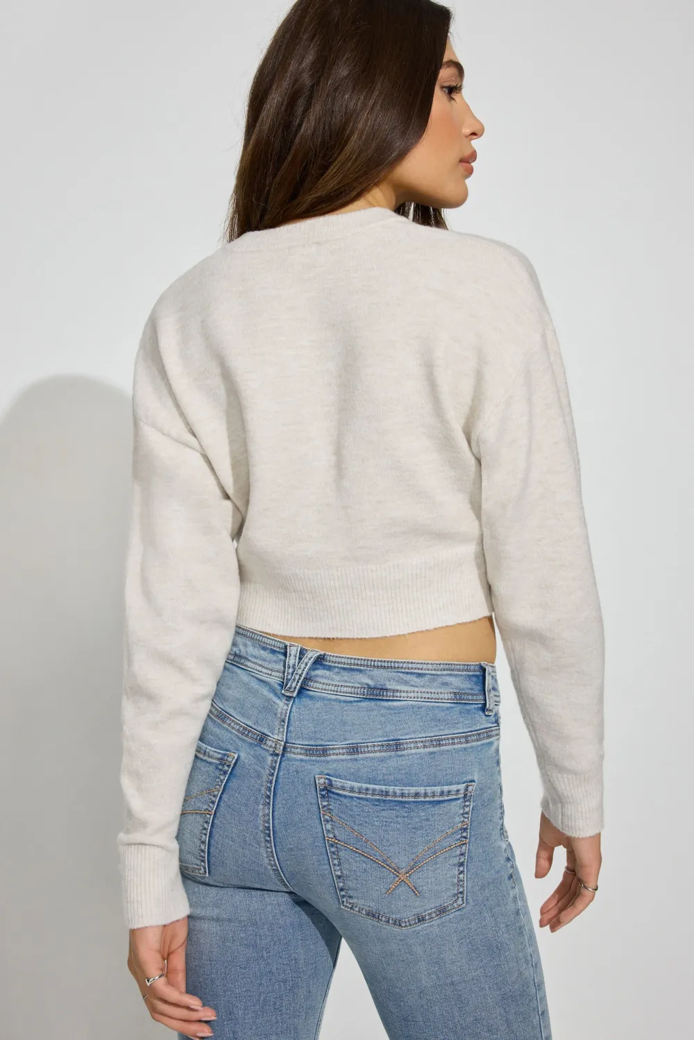 Renee Spongy Cropped Cardigan