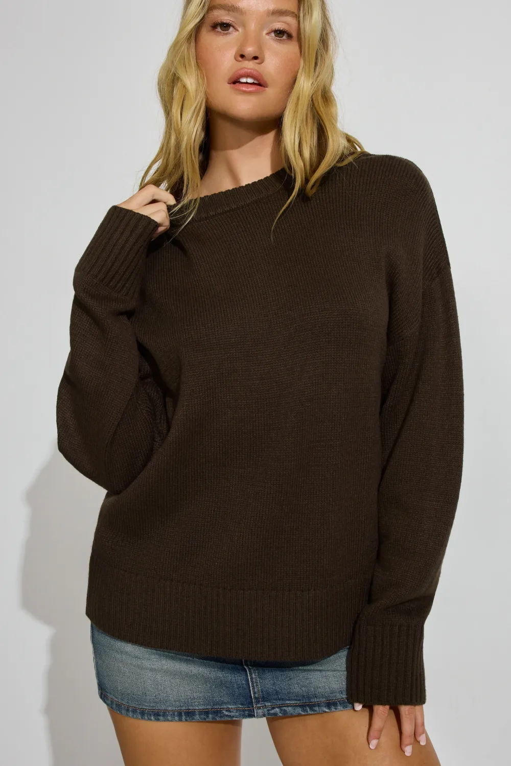 Roxy Long Sleeve Supersoft Crewneck Sweater