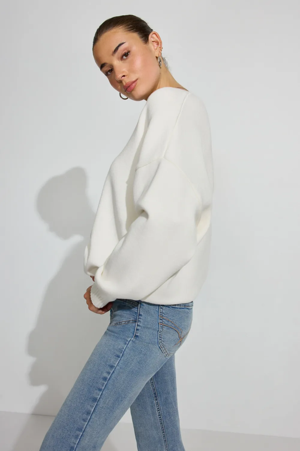 V-Neck Oversized Sweater