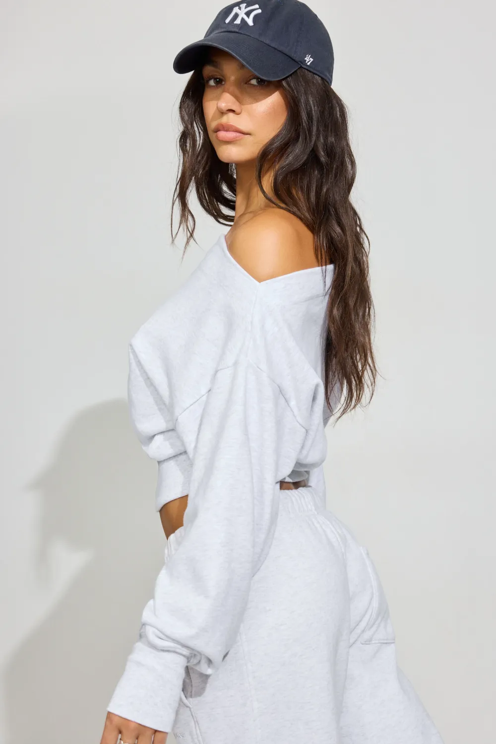 SoftTerry Rib Off Shoulder Sweater