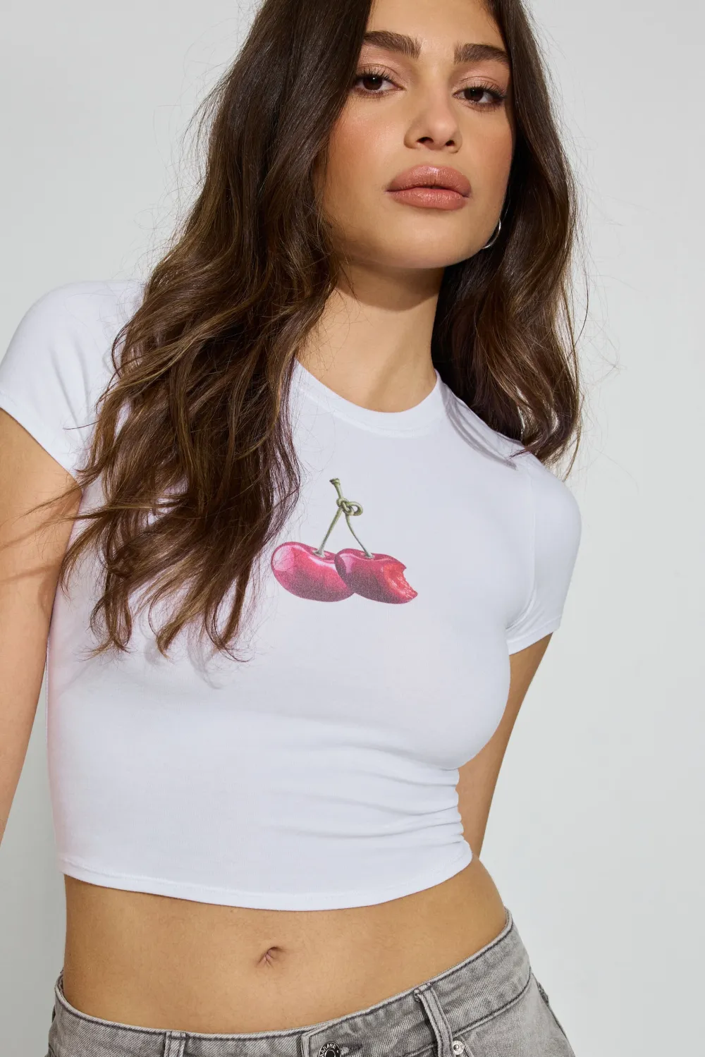 Cropped Crewneck T-Shirt