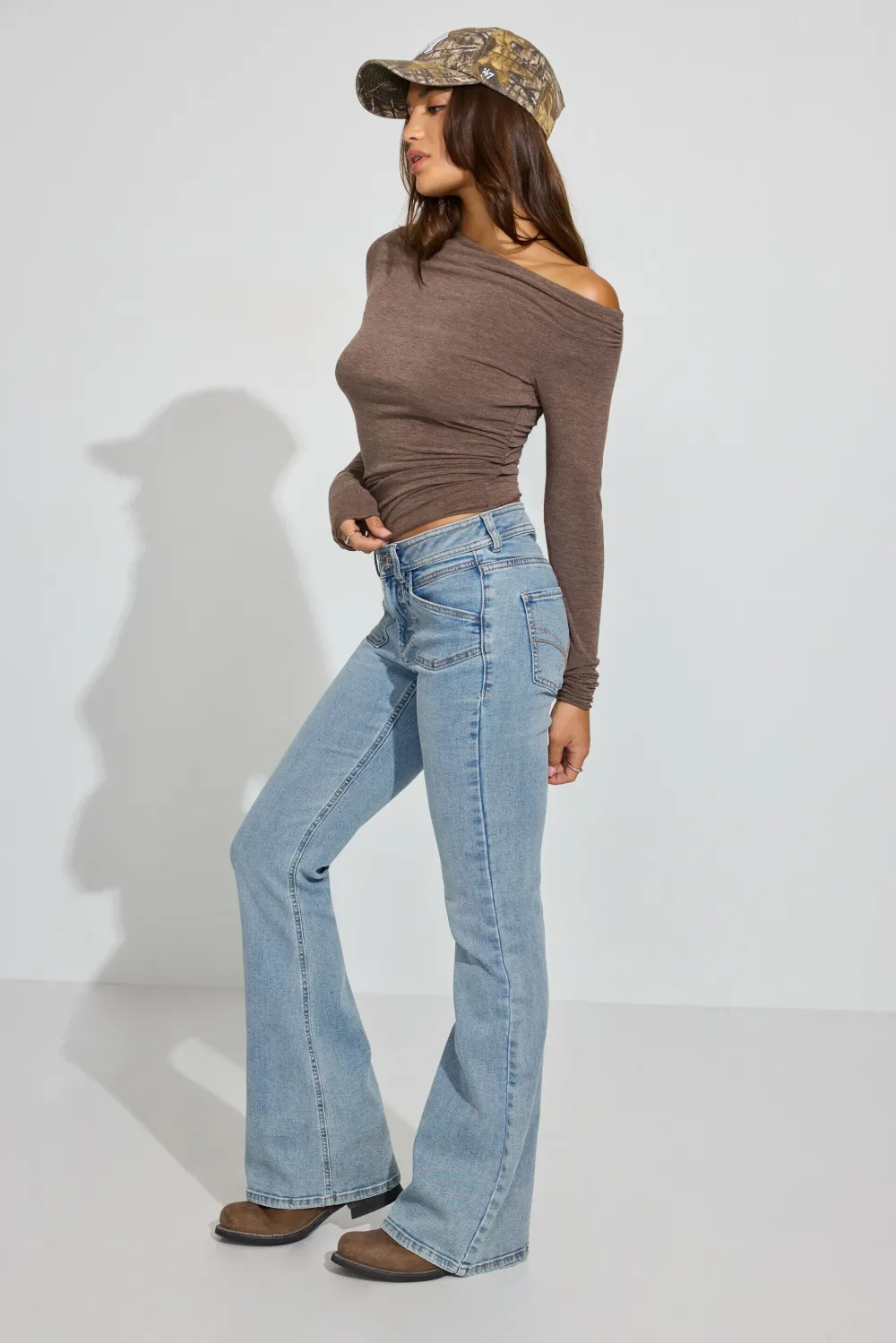 SexyCozy Asymmetric Long Sleeve Top