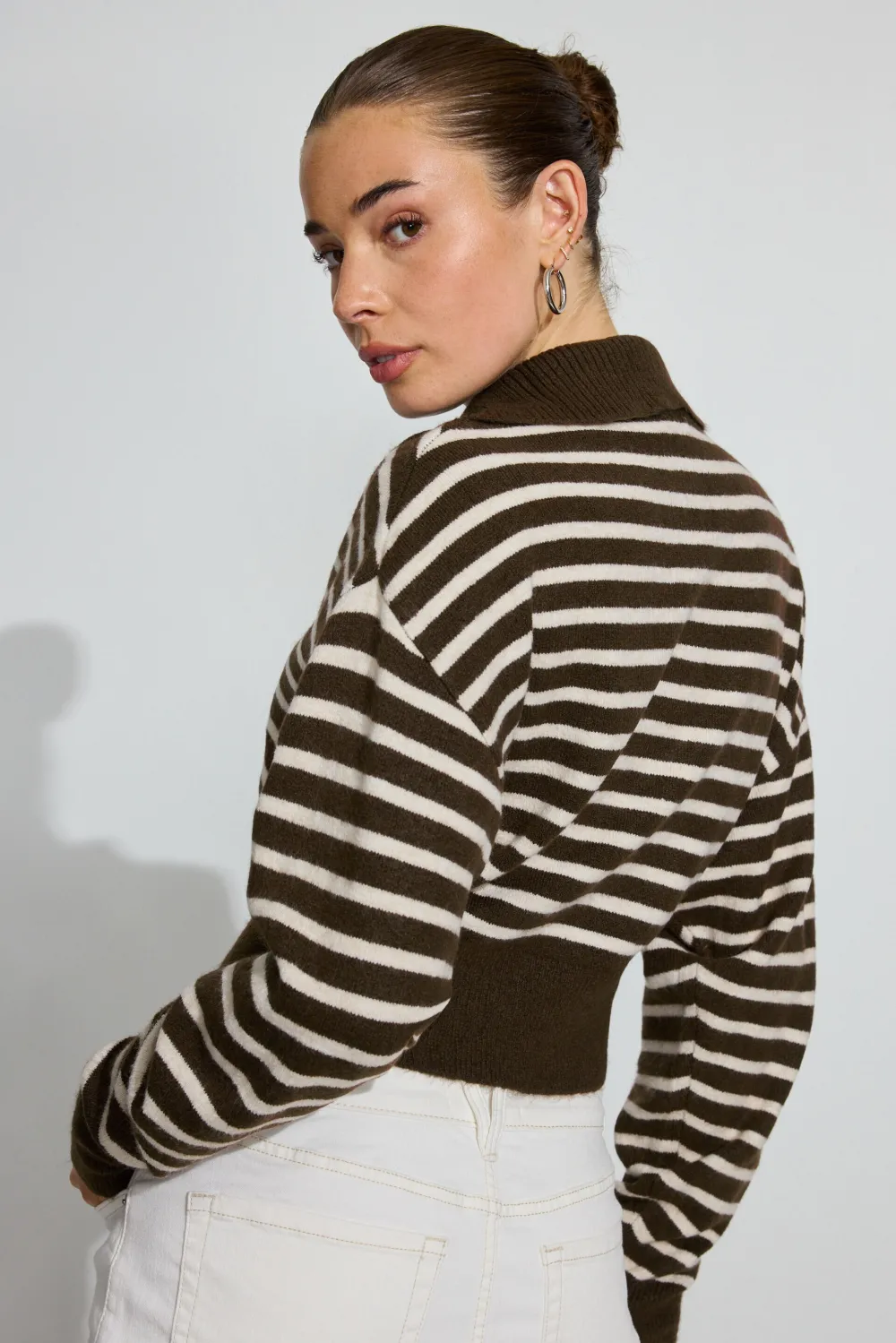 Long Sleeve Spongy Henley Sweater