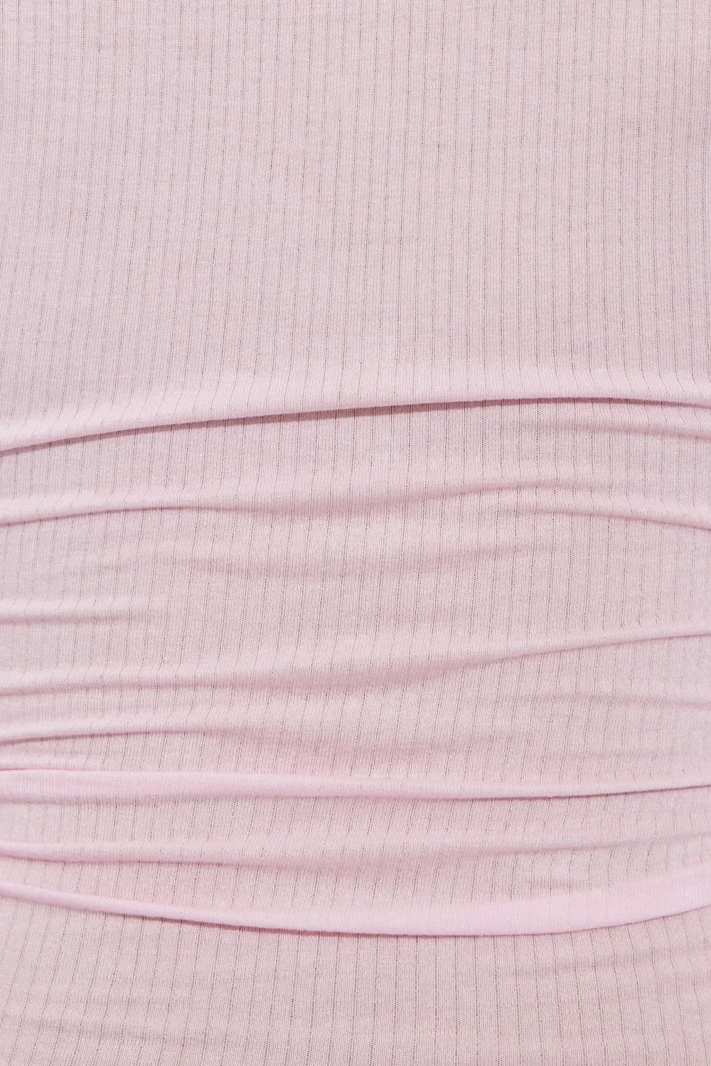 Sheer Ribbed Henley Long Sleeve Top