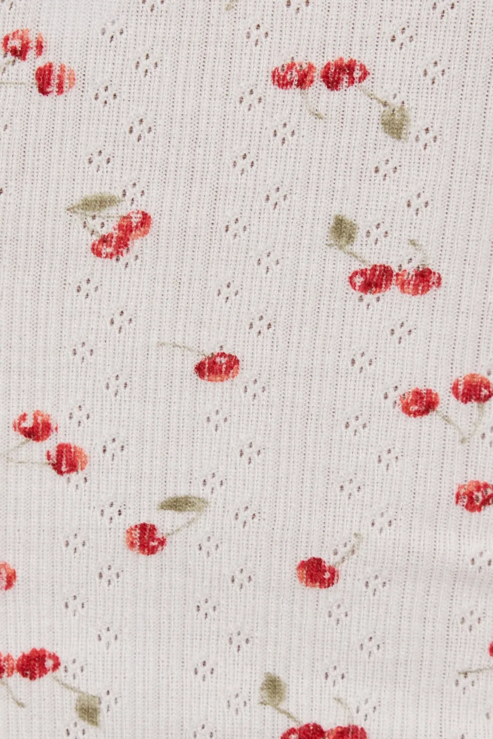 Pointelle Lettuce Edge Cami Top