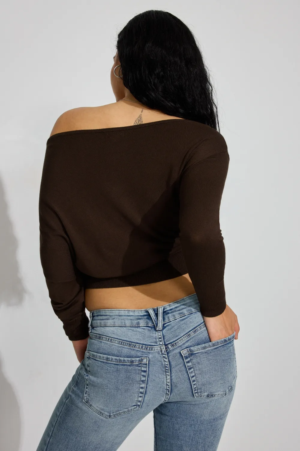 Rae Asymmetric Fine Sweater