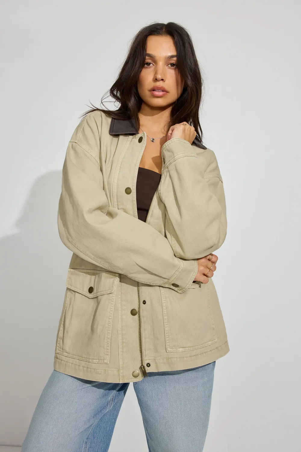 Long Twill Field Jacket