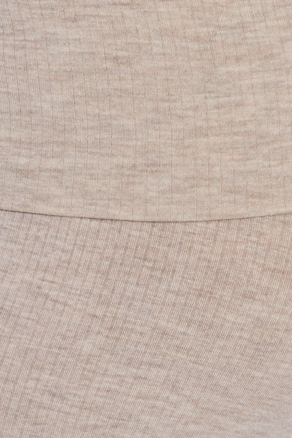 Sheer Ribbed Foldover Pants