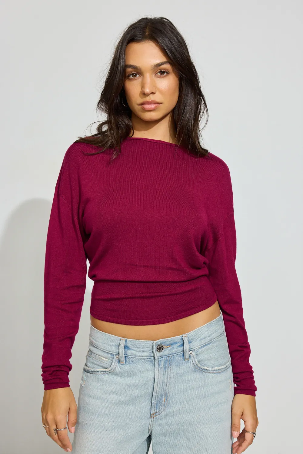 Open Cross Back Sweater