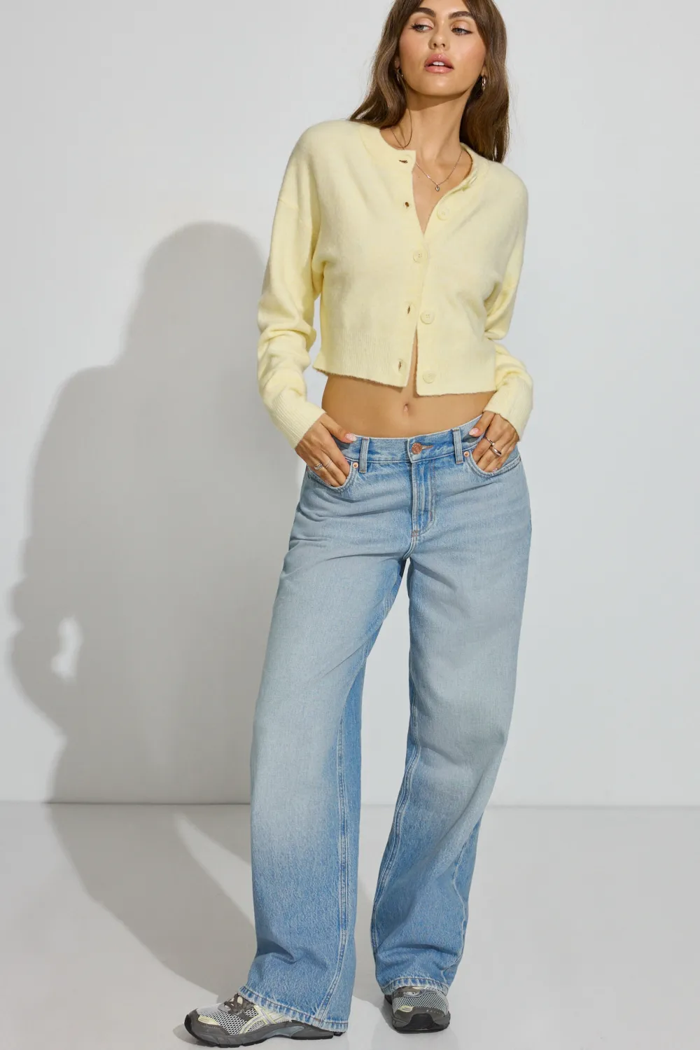 Renee Spongy Cropped Cardigan