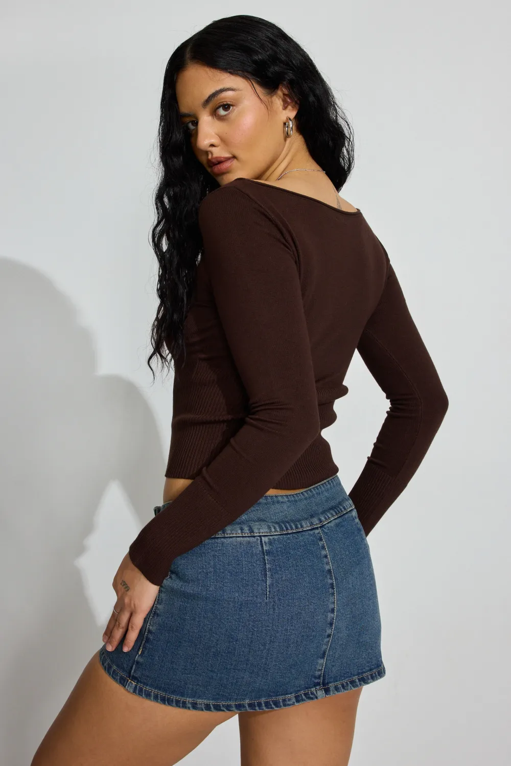 Fitted Boatneck Sweater