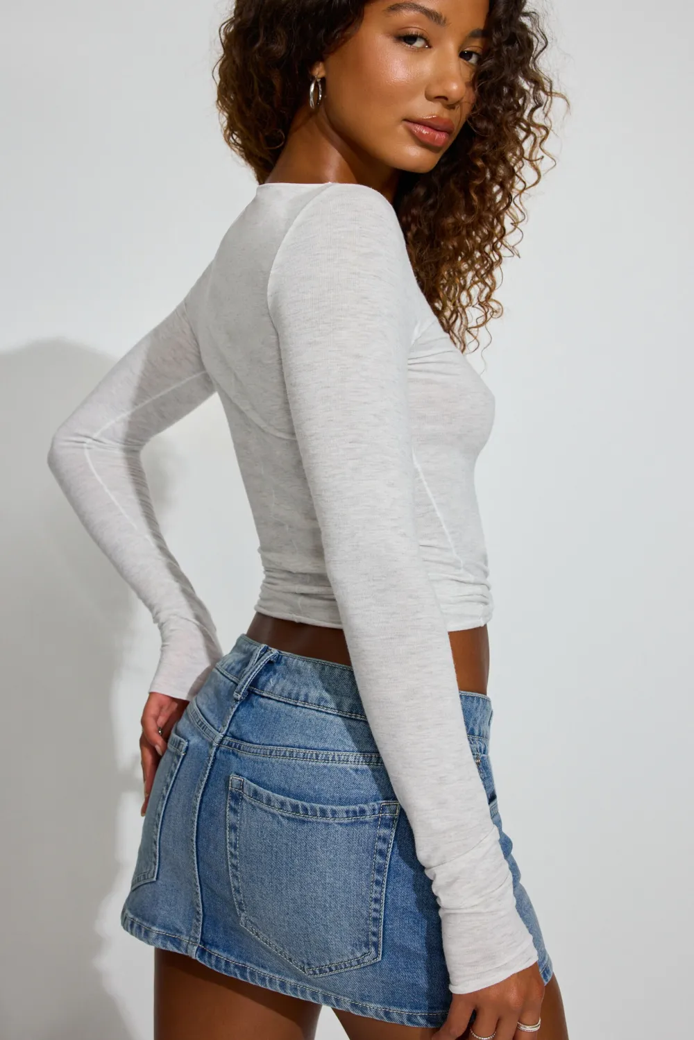 SexyCozy Boat Neck Long Sleeve Top
