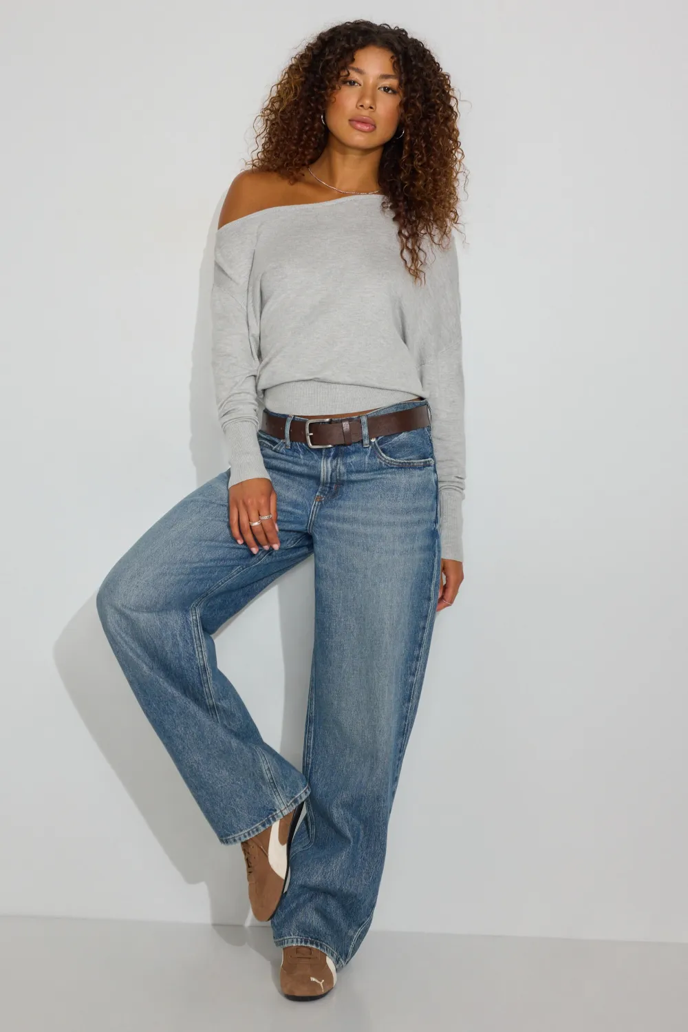 Rae Asymmetric Fine Sweater