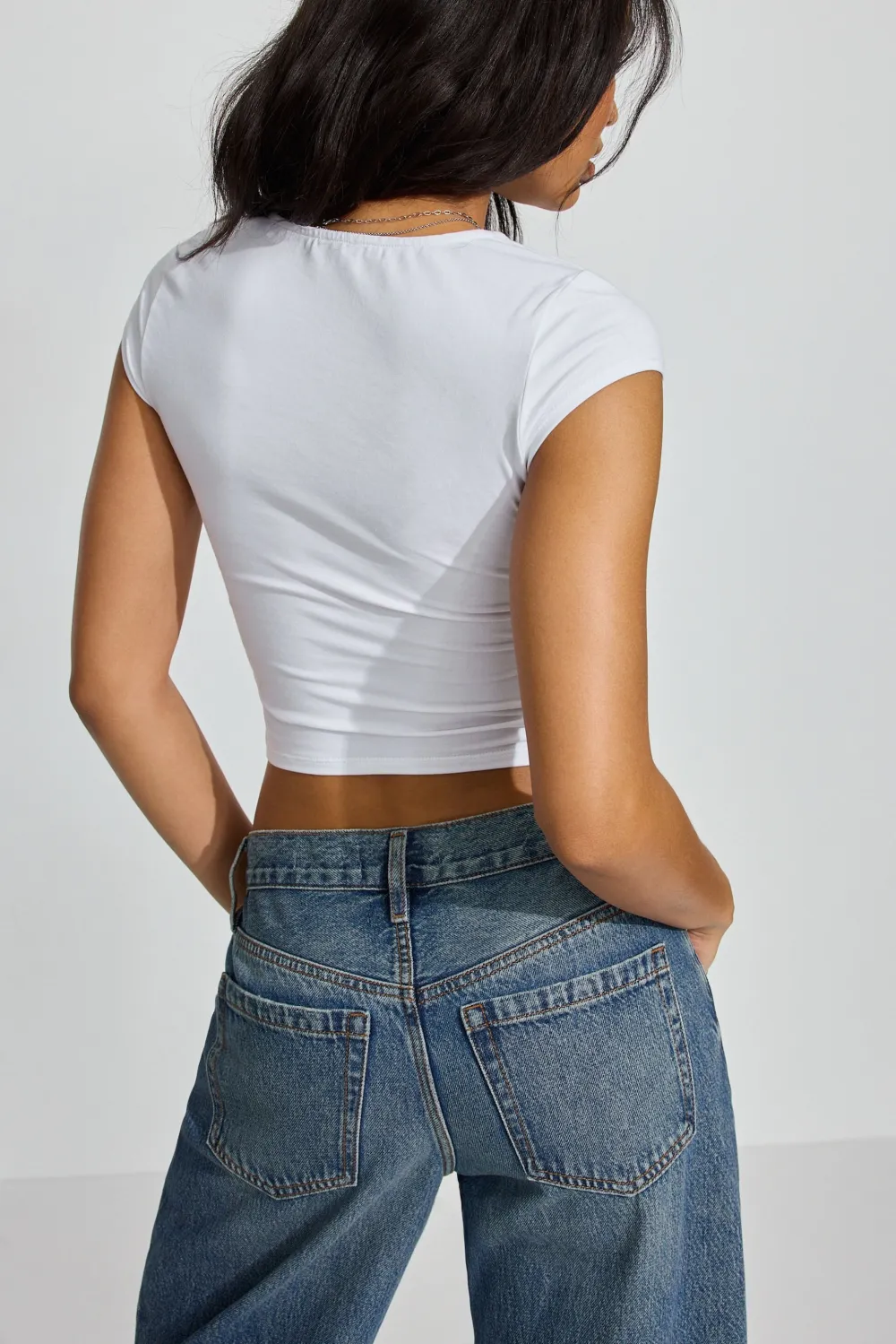 Portia Square Neckline T Shirt