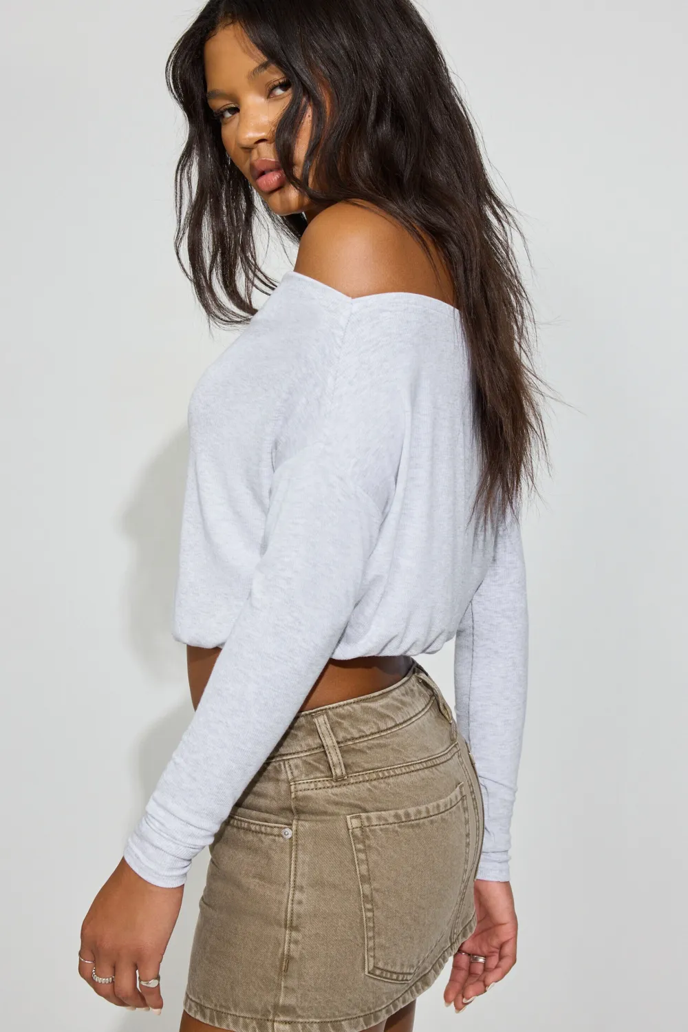 Serene Off Shoulder Long Sleeve Top